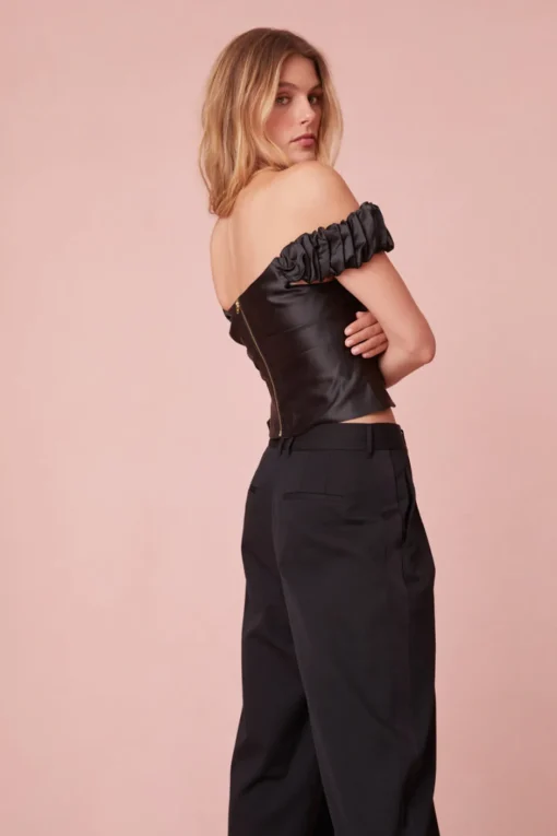 Women LoveShackFancy Adams Wide Leg Tailored Pant
