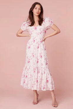 Women LoveShackFancy Angie Cotton Midi Dress