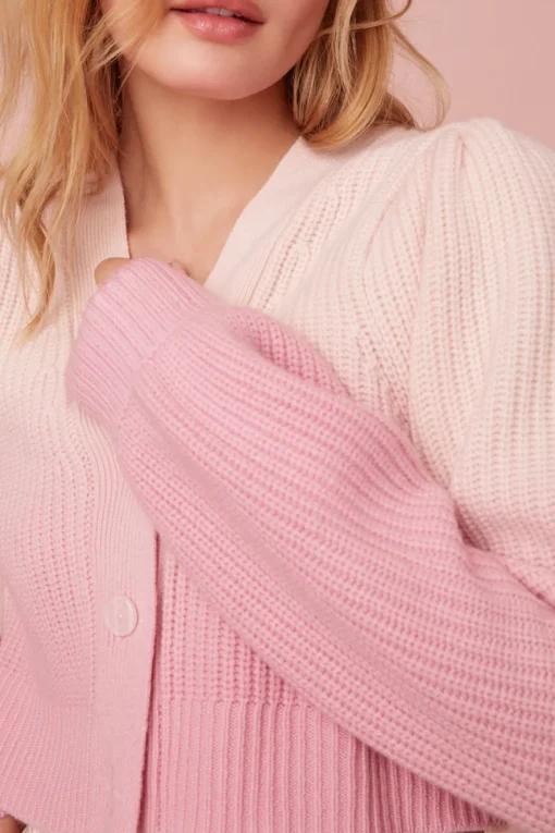 Women LoveShackFancy Avignon Dip-Dyed Ombré Crop Cardigan