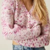 LoveShackFancy Avignon Hand Painted Crop Cardigan