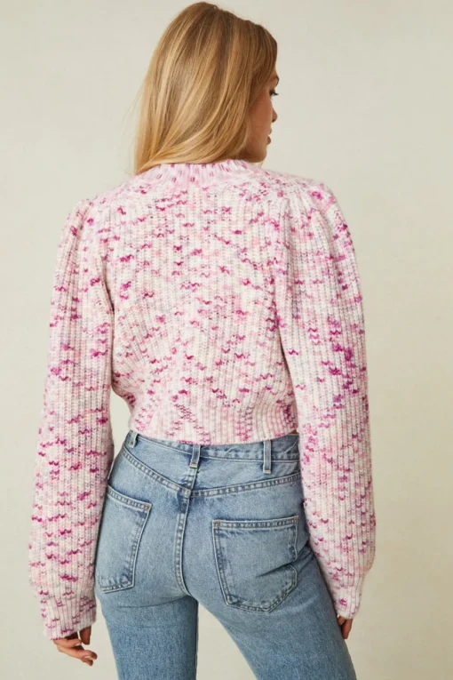 LoveShackFancy Avignon Hand Painted Crop Cardigan
