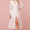 Women LoveShackFancy Avin Cotton Embroidered Midi Dress