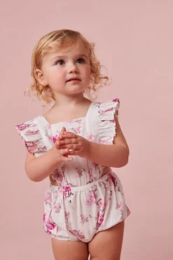 LoveShackFancy Baby Cantara Floral Pinafore
