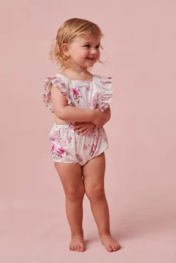 LoveShackFancy Baby Cantara Floral Pinafore