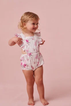 LoveShackFancy Baby Cantara Floral Pinafore