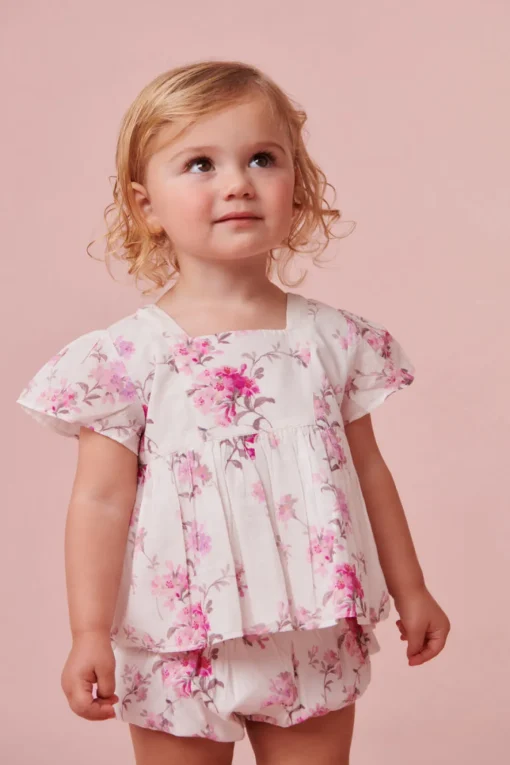 LoveShackFancy Baby Floral Remilia Top