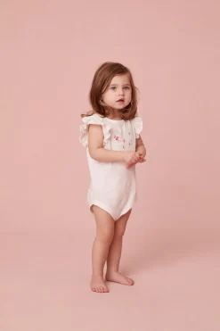 LoveShackFancy Baby Marietta Bow Onesie