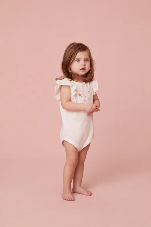 LoveShackFancy Baby Marietta Bow Onesie