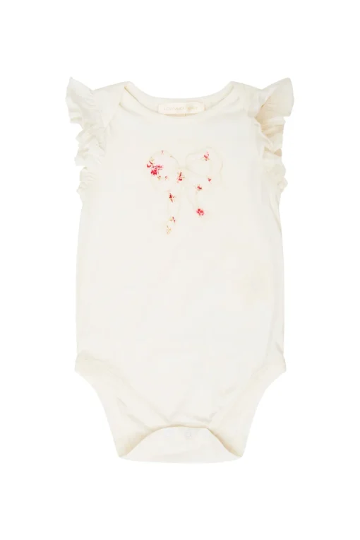 LoveShackFancy Baby Marietta Bow Onesie