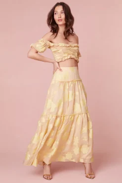 Women LoveShackFancy Banti Floral Maxi Skirt