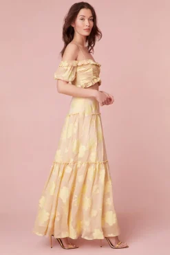 Women LoveShackFancy Banti Floral Maxi Skirt