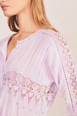 LoveShackFancy Beth Cotton Midi Dress