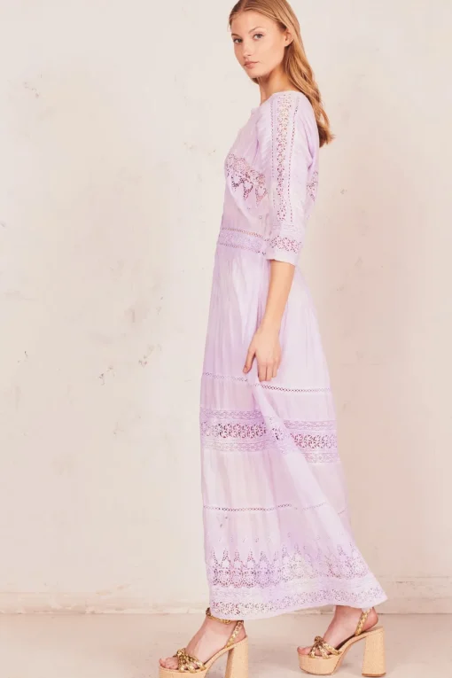 LoveShackFancy Beth Cotton Midi Dress