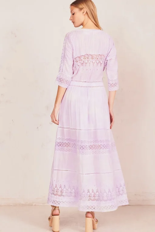 LoveShackFancy Beth Cotton Midi Dress