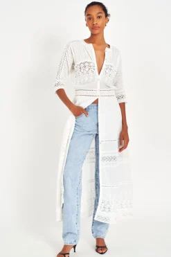 LoveShackFancy Beth Cotton Midi Dress