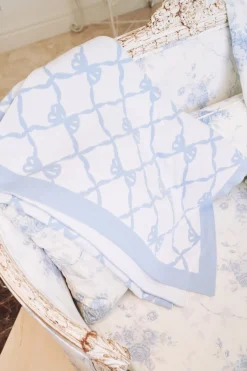 LoveShackFancy Bow Throw Blanket