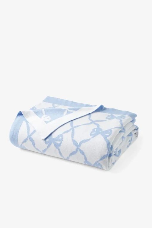 LoveShackFancy Bow Throw Blanket
