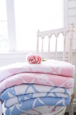 LoveShackFancy Bow Throw Blanket