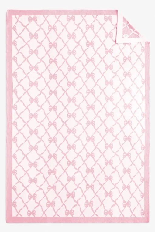 LoveShackFancy Bow Throw Blanket