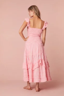 Women LoveShackFancy Brin Cotton Maxi Dress