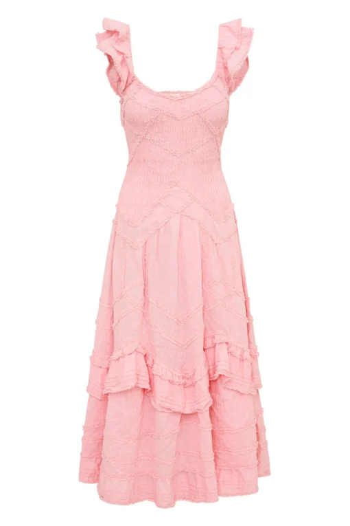 Women LoveShackFancy Brin Cotton Maxi Dress
