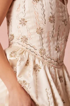 Women LoveShackFancy Brookhaven Bodice Bubble Luxe Dress
