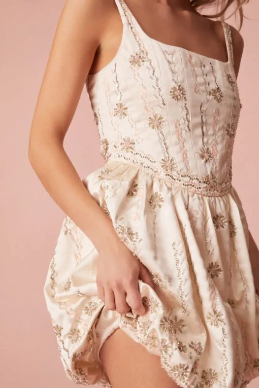 Women LoveShackFancy Brookhaven Bodice Bubble Luxe Dress