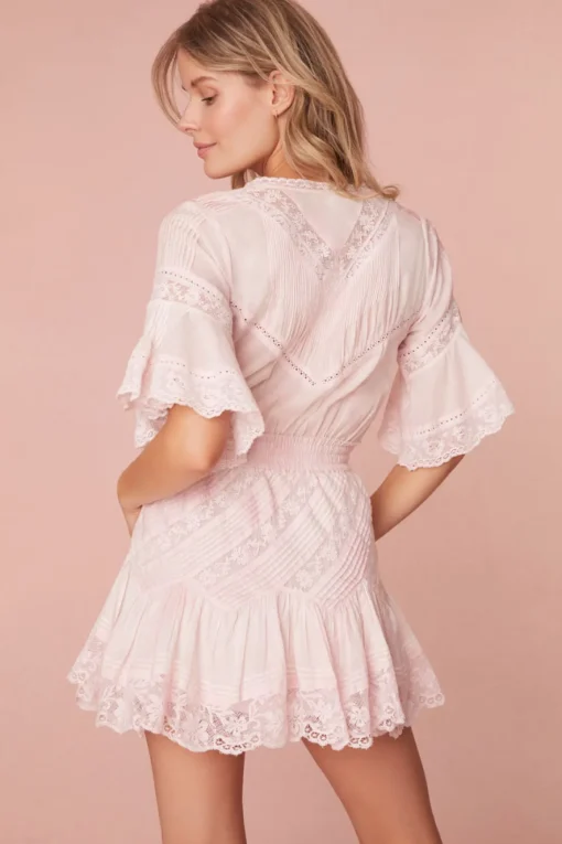Women LoveShackFancy Calamina Lace Mini Dress