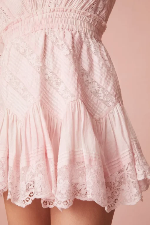 Women LoveShackFancy Calamina Lace Mini Dress
