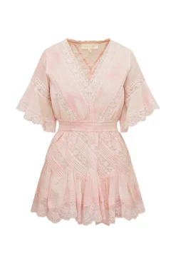 Women LoveShackFancy Calamina Lace Mini Dress