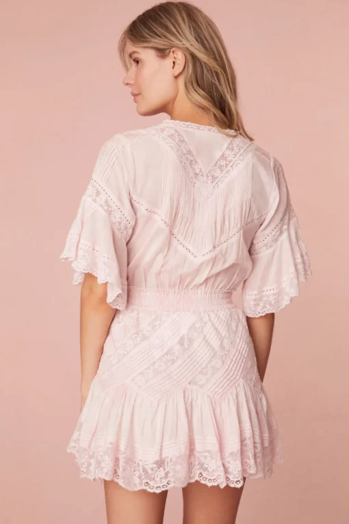Women LoveShackFancy Calamina Lace Mini Dress