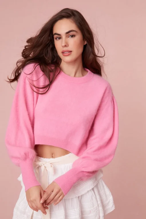 Women LoveShackFancy Candela Cashmere Pullover