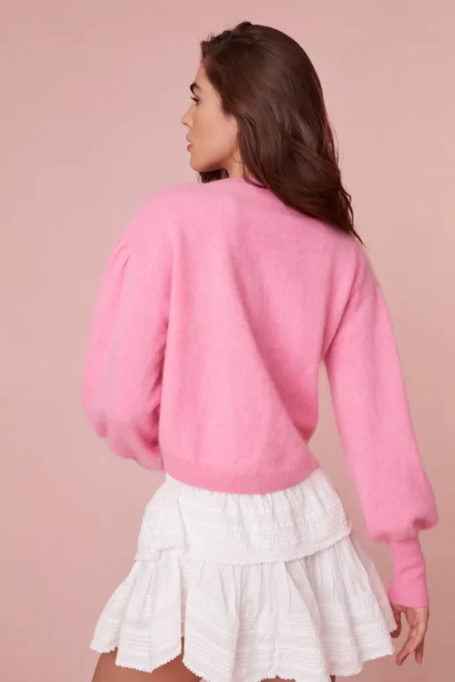 Women LoveShackFancy Candela Cashmere Pullover