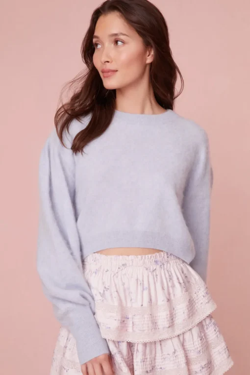 Women LoveShackFancy Candela Cashmere Pullover