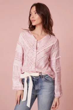 Women LoveShackFancy Carmolina Lightweight Blouse