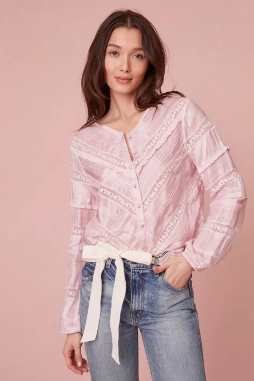 Women LoveShackFancy Carmolina Lightweight Blouse