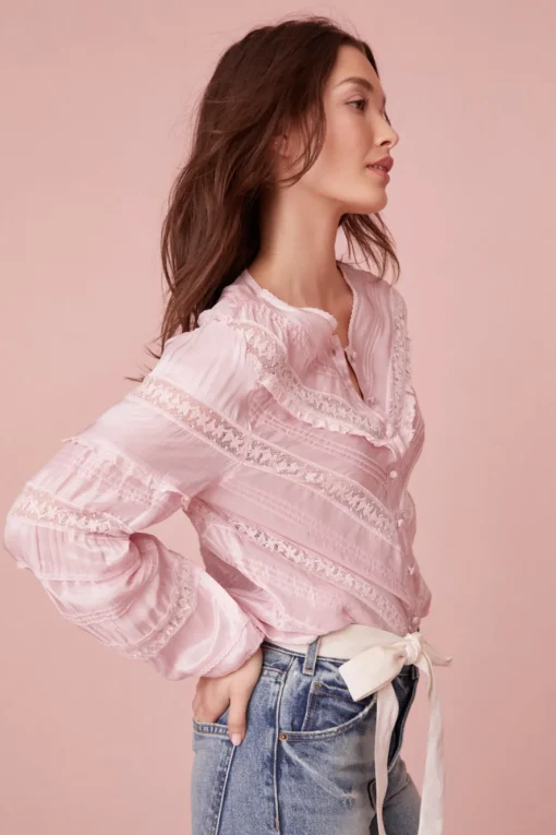 Women LoveShackFancy Carmolina Lightweight Blouse