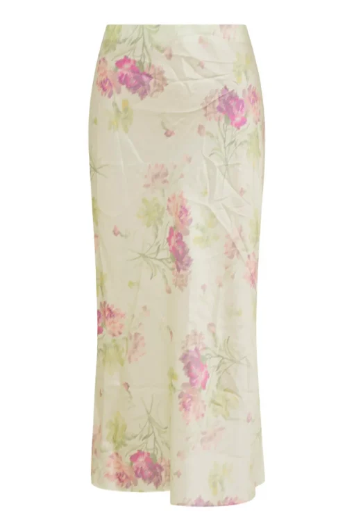 Women LoveShackFancy Castle Floral Midi Skirt