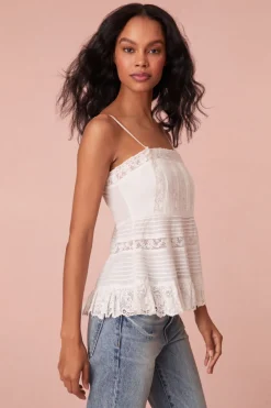 Women LoveShackFancy Charlieann Cotton Cami Top