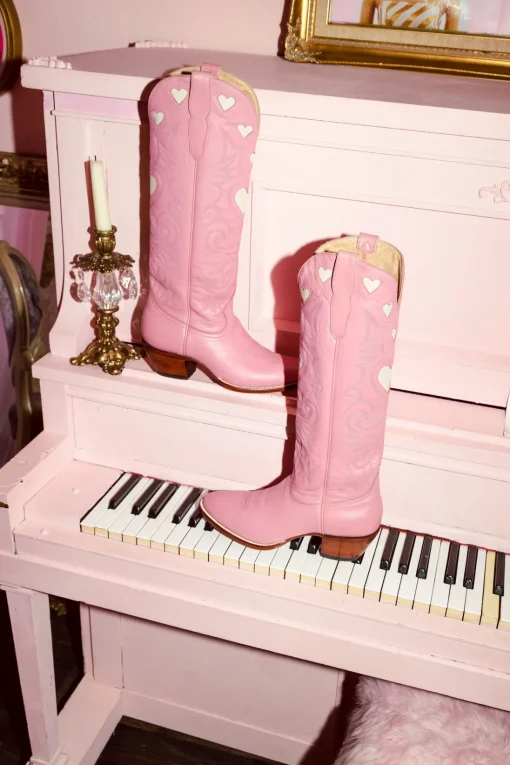 LoveShackFancy Cheek Heart Boots By City Boots