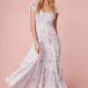 Women LoveShackFancy Chessie Cotton Maxi Dress