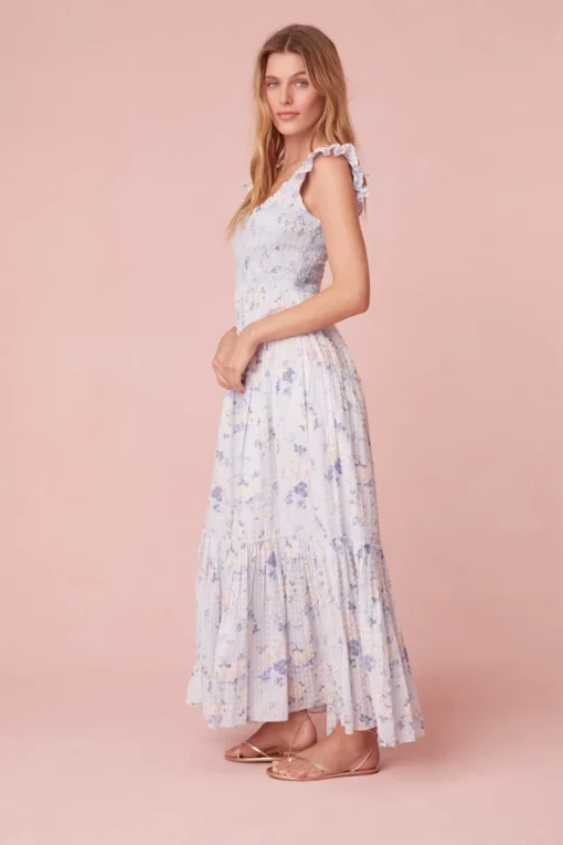 Women LoveShackFancy Chessie Cotton Maxi Dress