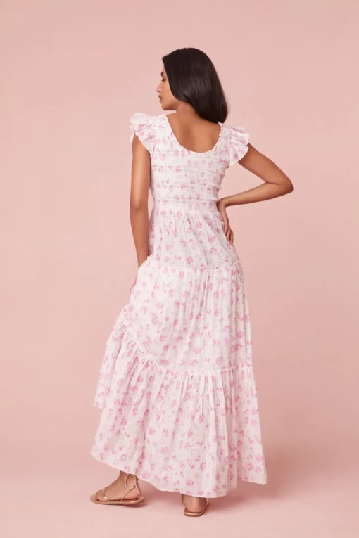 Women LoveShackFancy Chessie Cotton Maxi Dress