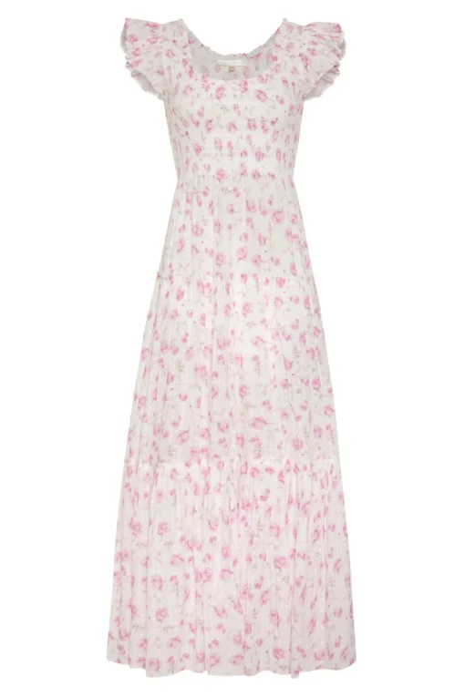 Women LoveShackFancy Chessie Cotton Maxi Dress