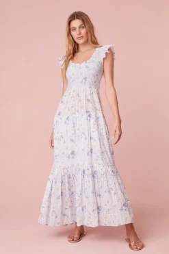 Women LoveShackFancy Chessie Cotton Maxi Dress
