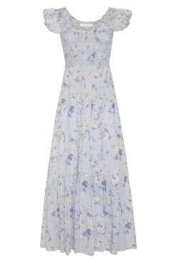 Women LoveShackFancy Chessie Cotton Maxi Dress