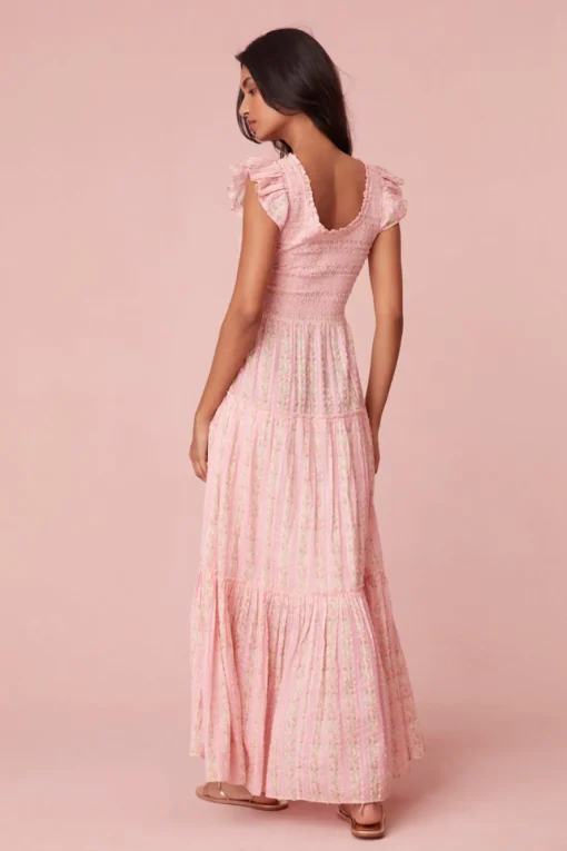 Women LoveShackFancy Chessie Cotton Maxi Dress