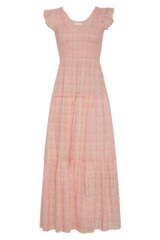 Women LoveShackFancy Chessie Cotton Maxi Dress