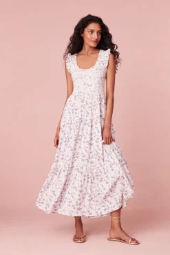 Women LoveShackFancy Chessie Floral Dress