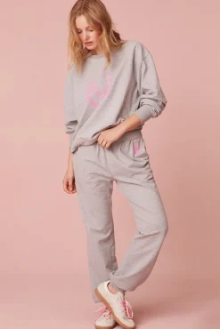 Women LoveShackFancy Darina Fleece Sweatpants